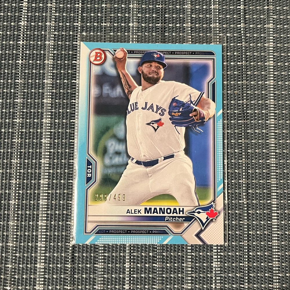 Num: 299/499 ⚾️ Alek Manoah 2021 Topps MLB Baseball Card #BP-27, Qty 1